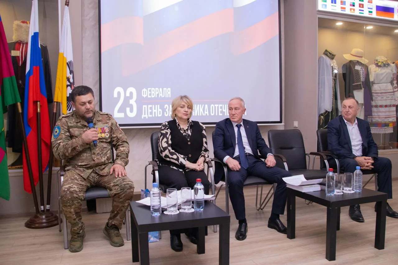 В Краснодарском крае поздравили защитников Отечества